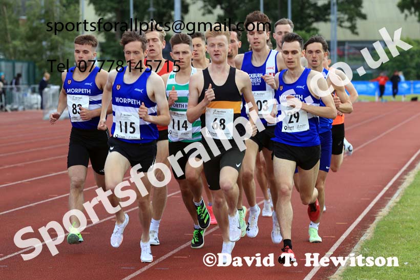 Senior Mens 1500 metres, 2024 Northern Senior and Under-20s Track and Field Champs, Middlesbrough.  Photo: David T. Hewitson/Sports for All Pics